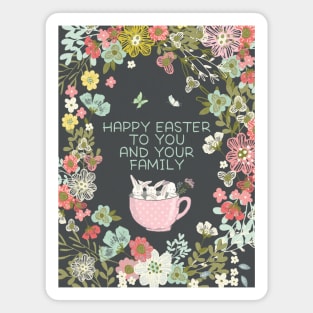 Happy Easter 2021 - Happy Easter to You and Your Family - Whimsical Art Magnet